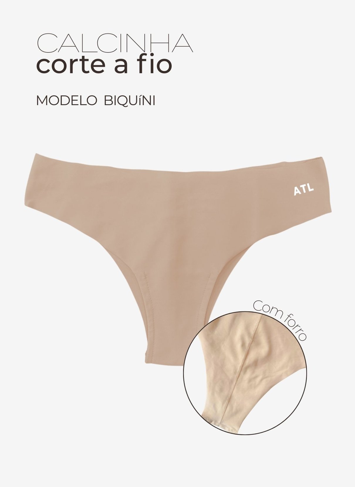 03 calcinha biquini microfibra